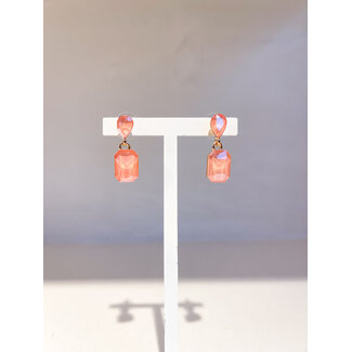 Selected by Kelly oorbellen KSS26 001 coral