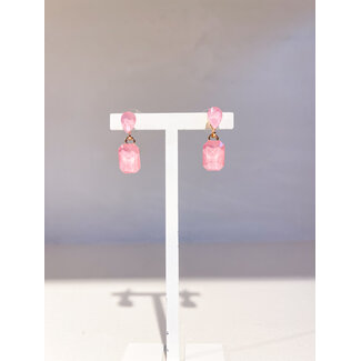 Selected by Kelly oorbellen KSS26 001 roos