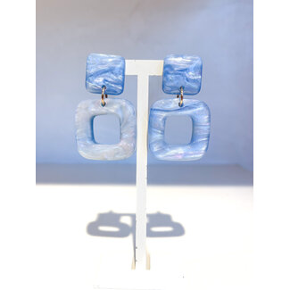 Selected by Kelly oorbellen DSS26 001 blauw