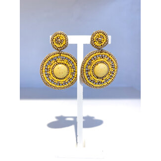 Selected by Kelly oorbellen DSS26 018 yellow