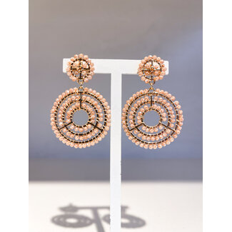 Selected by Kelly oorbellen KSS26 005 cirkel beige goud