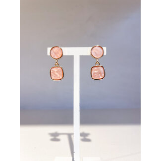 Selected by Kelly oorbellen DSS26 008 beige