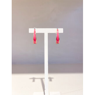 Selected by Kelly oorbellen DSS26 014  fuchsia