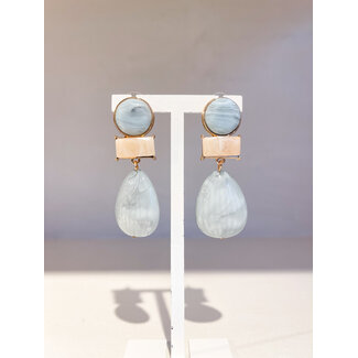 Selected by Kelly oorbellen DSS26 013 powder blue