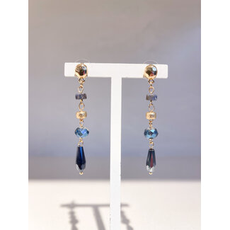 Selected by Kelly oorbellen KSS26 021 blauw