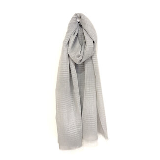 Selected by Kelly sjaal fijne lijn grijs zilver DSS26 002