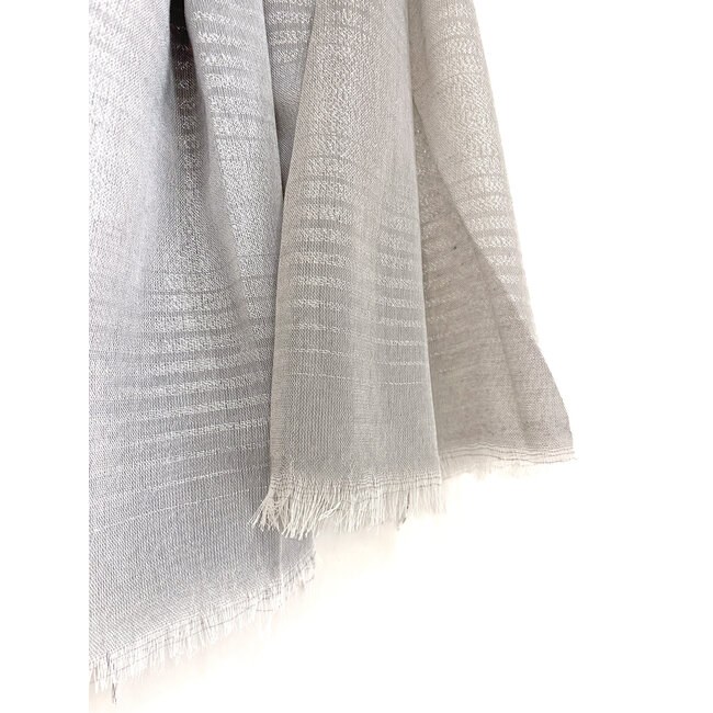 sjaal fijne lijn grijs zilver DSS26 002