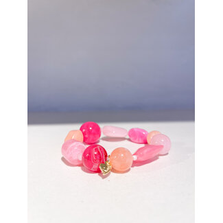 Selected by Kelly armband KSS26 002 roos