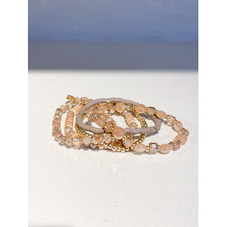 Selected by Kelly armband KSS26 003 set taupe