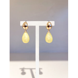 Selected by Kelly oorbellen KSS26 012 geel small