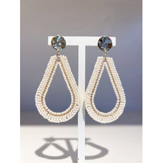 Selected by Kelly oorbellen KSS26 015 parel wit goud