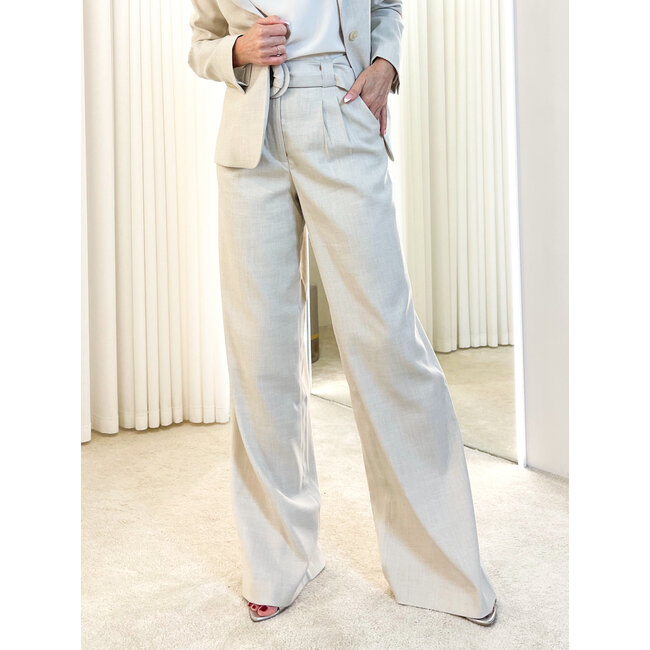 AC by Annelien Coorevits - Monique B lange broek glitter ecru