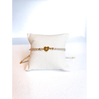 AC by Annelien Coorevits AC by Annelien Coorevits - Ropeheart armband geel