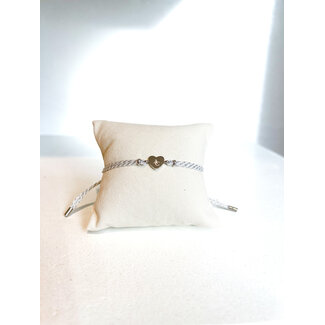 AC by Annelien Coorevits AC by Annelien Coorevits - Ropeheart armband wit