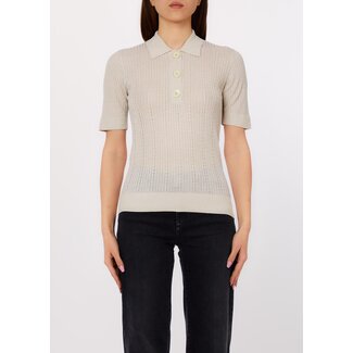 LIU JO WA6285-MS46J - LAME TWIST - SWEATER - LIGHT GOLD LUX