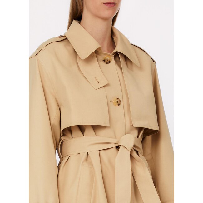 WA6317-T3508 - GABARDINA - COAT - CREAM BEIGE