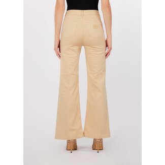 LIU JO WA6403-T367A - COLOR GAB.STRETCH TP - PANTS - CREAM BEIGE