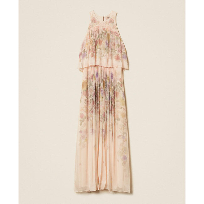 TWINSET kleed - pastel bloemen - 261TT2560 - 13588 _ webshop