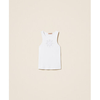 TWINSET TWINSET tanktop - wit - 261TP2090 - 00001
