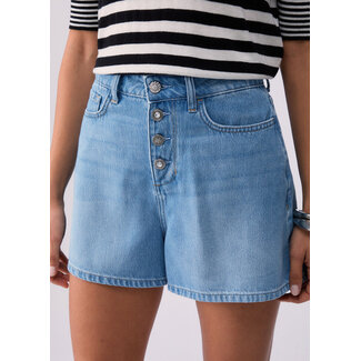 LIU JO UA6169-DS079 - ECS DENIM MIX BOTTONI - PANTS - DEN.BLUE STBL FLUIDO