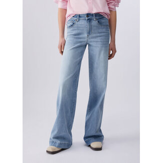 LIU JO UA6068-DS081 - ECS DEN TOP AUTHENT.T400 - PANTS - DEN.BLUE LONG AUT.ST