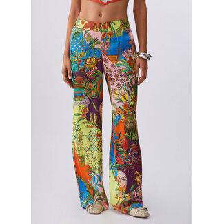 LIU JO WA6484-T473A - STAMPA ALL OVER - PANTS - RAINBOW TIGER