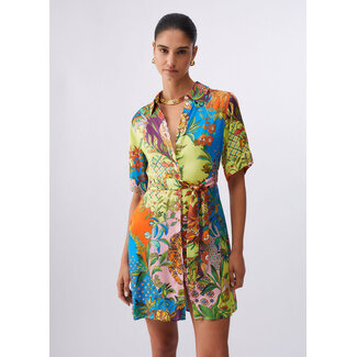 LIU JO WA6482-T471A - STAMPA ALL OVER - DRESS - RAINBOW TIGER