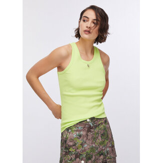 LIU JO WA6488-J4822 - RIB DYING - T-SHIRT - EXOTIC GREEN