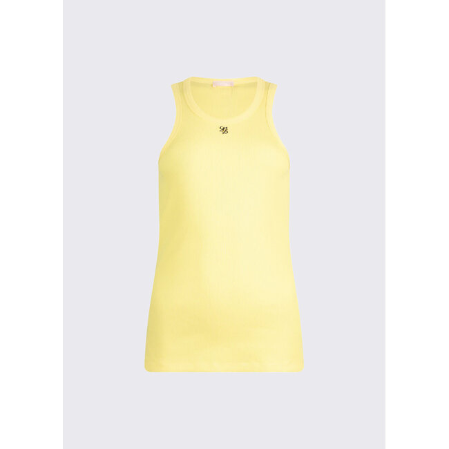 WA6488-J4822 - RIB DYING - T-SHIRT - LEMON JUICE