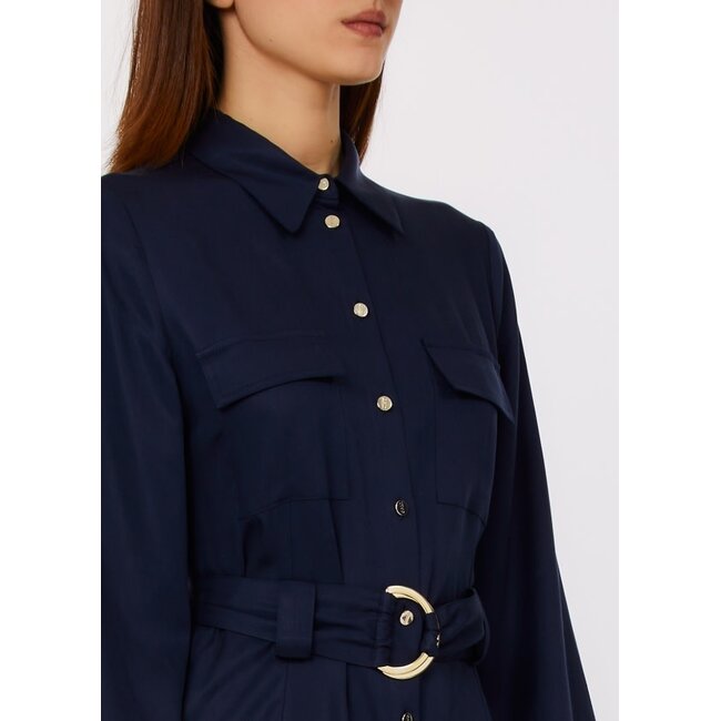 WA6434-T414A - LYOCELL - DRESS - NIGHT BLU SKY