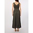 WA6405-T434A - LIUJO 3D VISCOSE CHIC - DRESS - DARK OLIVE