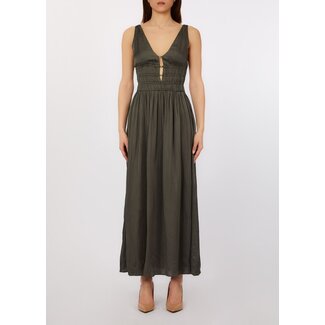 LIU JO WA6405-T434A - LIUJO 3D VISCOSE CHIC - DRESS - DARK OLIVE
