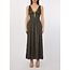 WA6405-T434A - LIUJO 3D VISCOSE CHIC - DRESS - DARK OLIVE