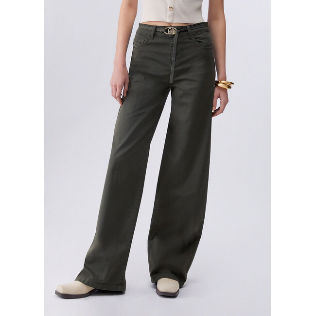 WA6274-T9257 - B.UP RASO STR.PESANTE PPT - PANTS - DARK OLIVE