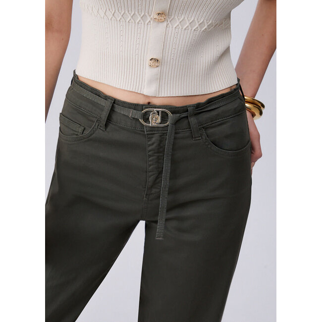 WA6274-T9257 - B.UP RASO STR.PESANTE PPT - PANTS - DARK OLIVE