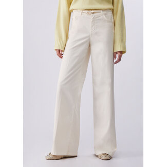 LIU JO WA6274-T9257 - B.UP RASO STR.PESANTE PPT - PANTS - LIGHT PANNA