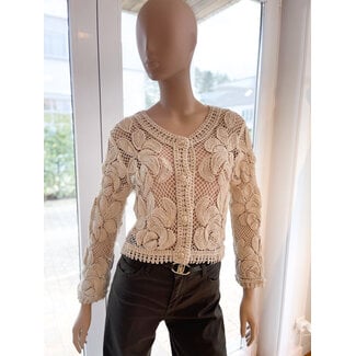 Selected by Kelly top summer kant ecru TU