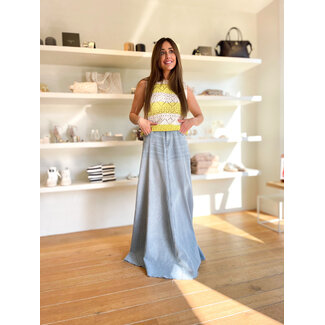 LIU JO UA6171-D0319 - DEN.BLU TENC.SUPERLATIVE - SKIRT - DEN.BLUE LT.SUPERLAT