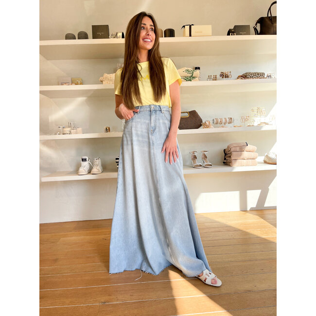 UA6171-D0319 - DEN.BLU TENC.SUPERLATIVE - SKIRT - DEN.BLUE LT.SUPERLAT