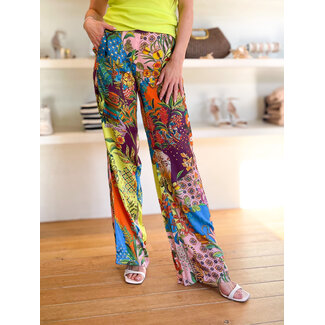 LIU JO WA6484-T473A - STAMPA ALL OVER - PANTS - RAINBOW TIGER