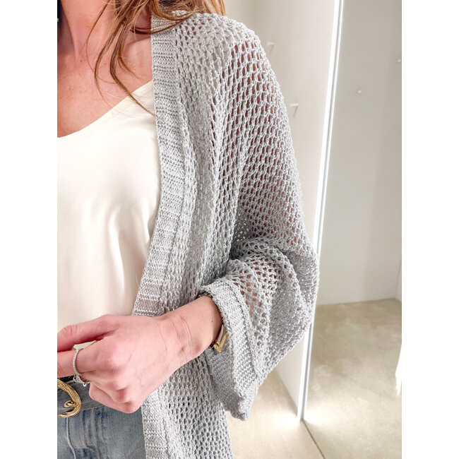 bikini kaftano lurex silver