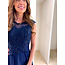 galajurk 8 strass donkerblauw TU