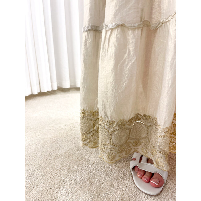 ST Tropez dress gold