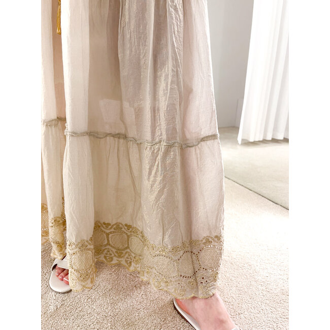 ST Tropez dress gold