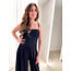 Gala bustier jumpsuit zwart