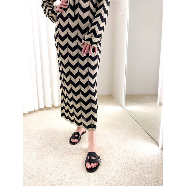 ST Tropez beach dress black gold