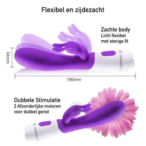 Easylove Verwarmde Bunny Gspot Vibrator