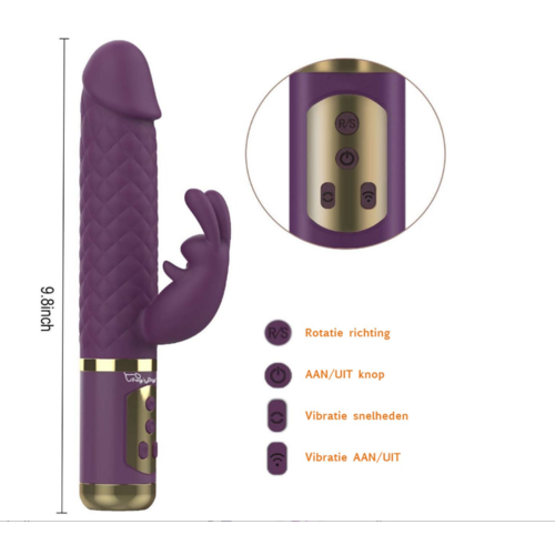 Easylove Hoogwaardige Gspot Rabbit Vibrator met Rotatie