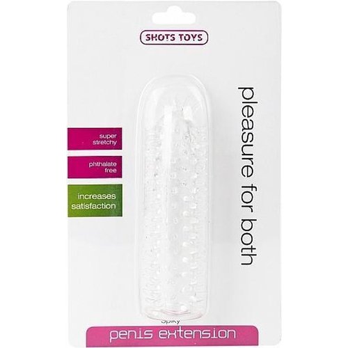 Shots Spiky Penis Extension Sleeve voor Penisverlenging