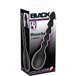 Black Velvets Geribbelde Anaal Douche Groot